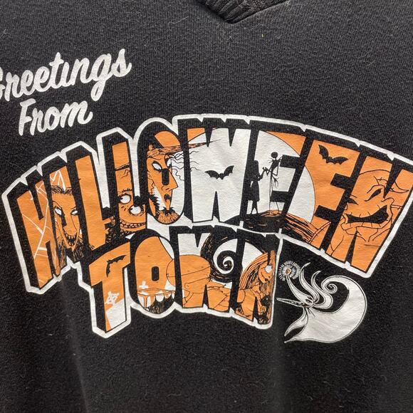 Disney Nightmare Before Christmas Greetings from Halloween Town Top Sleep Size L - Picture 2 of 8
